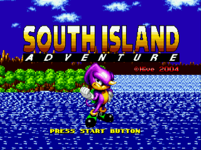 South Island Adventure (Sonic 1 Hack) Title Screen